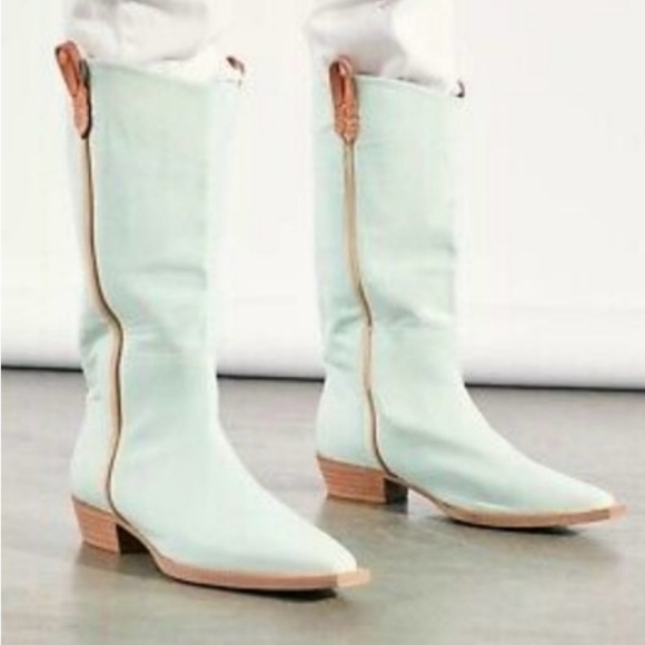 Free People seafoam blue cowgirl boots - Picture 6 of 7